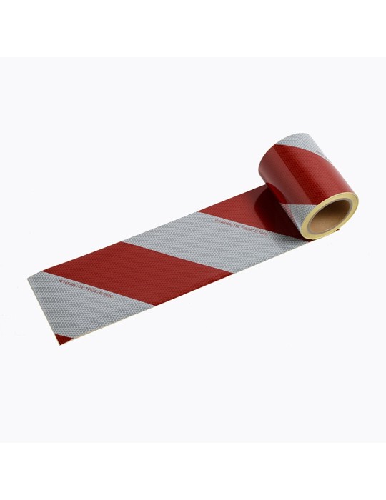 BACS4 - Bandes réfléchissantes chevrons Blanc, Rouge Classe B